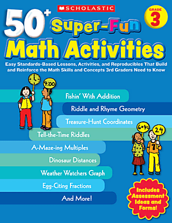 Scholastic 50+ Super-Fun Math Activities, Grade 3
