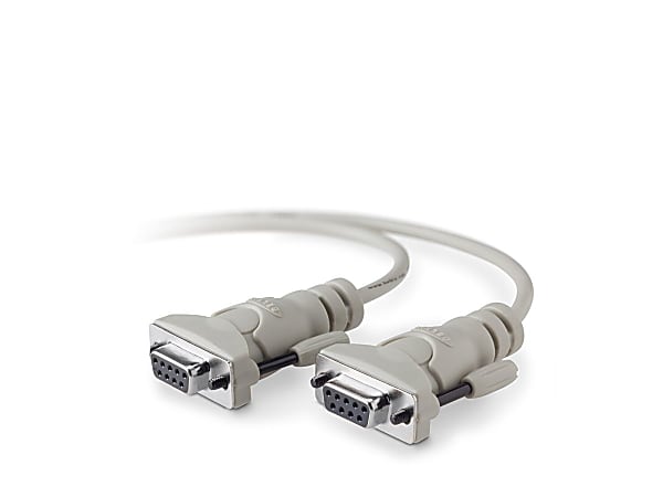 Belkin PRO Series - Null modem cable - DB-9 (F) to DB-9 (F) - 6 ft - thumbscrews