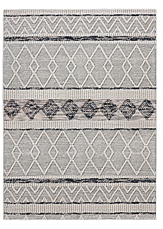 Linon Aria Area Rug, 3' x 5', Finch Cream/Gray