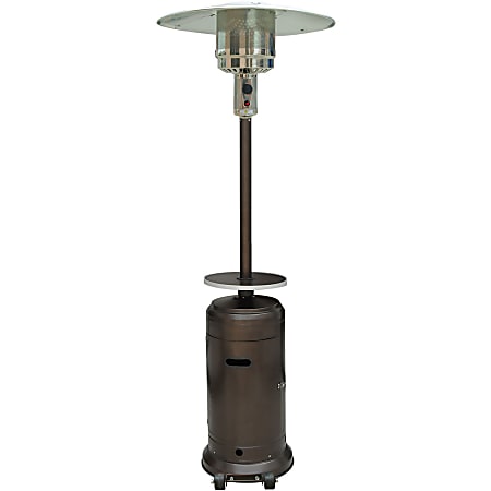 Hanover 7-Ft. Steel Umbrella Patio Heater in Hammered Bronze - Gas - 14.07 kW - 16 Sq. ft. Coverage Area - Outdoor - Hammered Bronze