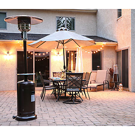 hanover umbrella 41 000 btu propane patio heater in steel - Heater, 7' tall, Propane, 41,000 Enhance your patio Hanover 41000 Btu Steel Umbrella