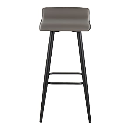 Leather fixed height outlet bar stools