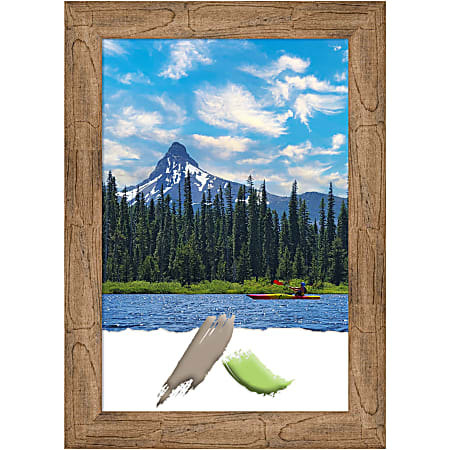 Amanti Art Owl Brown Wood Picture Frame, 26"