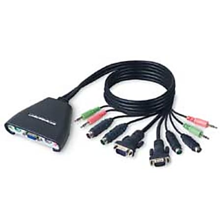 Belkin® 2-Port KVM Switch With Cables & Audio