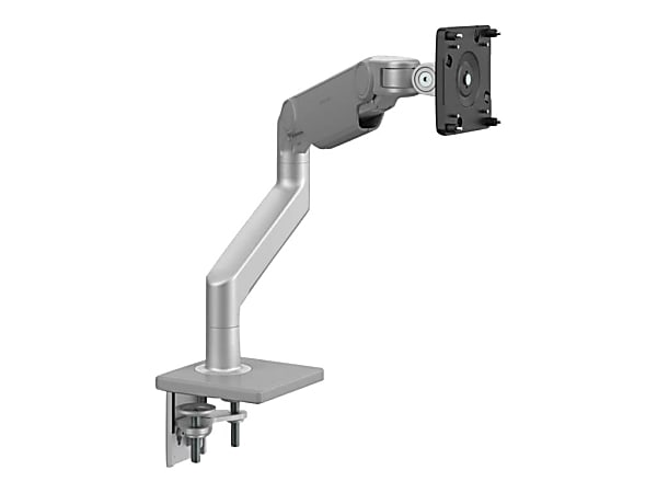 Humanscale M8.1 - Mounting kit (desk mount, fixed angled / dynamic link, two-piece desk clamp mount) - adjustable arm - for LCD display - black, silver with gray trim - mounting interface: 100 x 100 mm