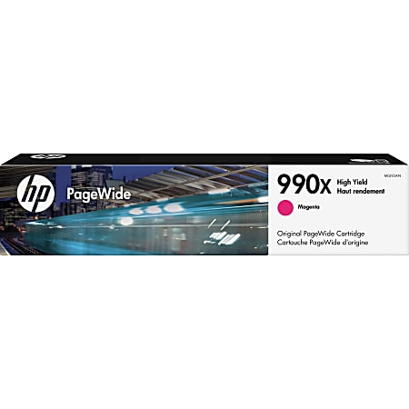 HP 990X PageWide Magenta High-Yield Ink Cartridge, M0J93AN