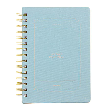 2025-2026 Russell & Hazel Weekly Planner, 5-7/8" x 8-1/4", Dew Bookcloth, July 2025 To June 2026, 103351