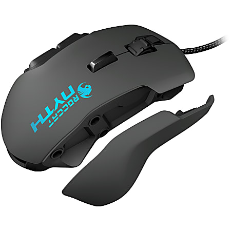 Roccat Nyth Modular MMO Gaming Mouse Laser Cable Black Blue
