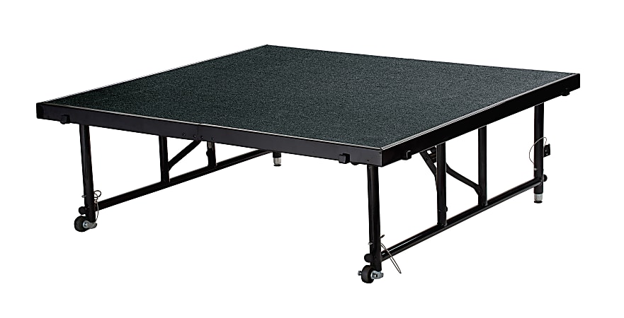 National Public Seating Carpeted Transfix Stage Platform, 4&#x27;