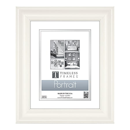 Amanti Art Rectangular Wood Picture Frame, 23” x 27" With Mat, Domus Dark Silver
