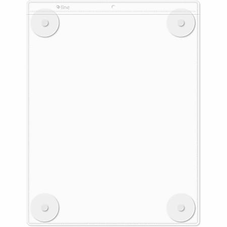 C-Line Heavyweight Display Pocket, 9"W x 12"H, Heavyweight, Strong, Top Loading, Suction Cup, Clear, 15 / Box