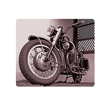 OTM Essentials Mouse Pad, Motorcycle, 10" x 9.13", Black, PV1BM-RGD-03