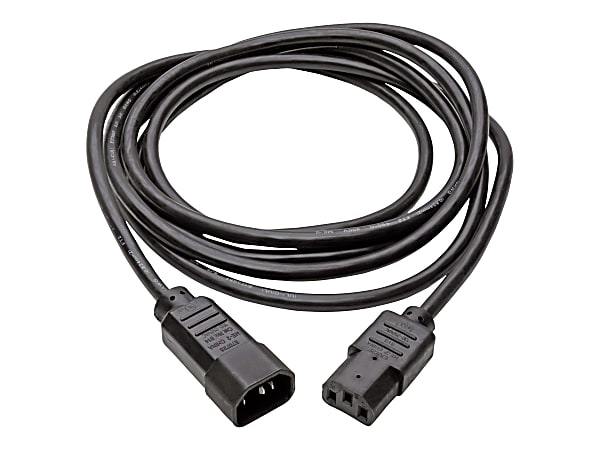 Eaton Tripp Lite Series PDU Power Cord, C13 to C14 - 10A, 250V, 18 AWG, 10 ft. (3.05 m), Black - Power extension cable - IEC 60320 C14 to power IEC 60320 C13 - AC 100-250 V - 10 A - 10 ft - black