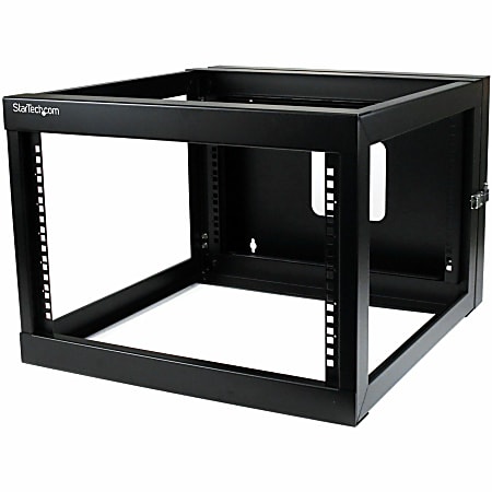 StarTech.com 6U 22in Depth Hinged Open Frame Wallmount Server Rack - Wall-mount your server or networking equipment with a hinged rack design for easy access and maintenance - 6u Wallmount Rack - 6u Wall Mount Rack - Wall Mount Open Rack