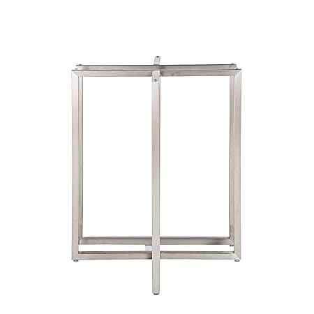 Eurostyle Legend Dining Table Bases 29 H x 24 W x 13 12 D Brushed ...