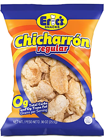 Rovira Foods Eric’s Snacks Chicharron, Regular, 0.9 Oz