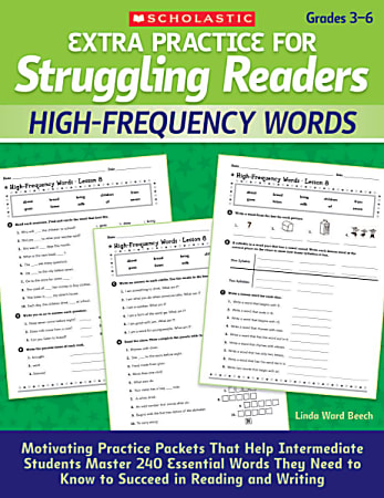 Scholastic Extra Practice For Struggling Readers: High-Frequency