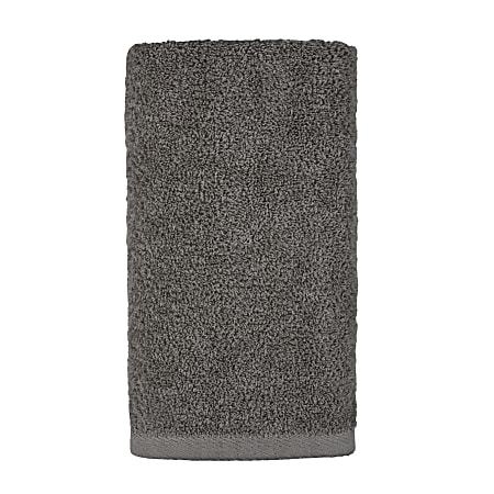 1888 Mills Millennium Hand Towels, 16" x 28", Charcoal, Set Of 72 Towels
