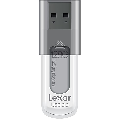 Lexar® JumpDrive® S55 USB 3.0 Flash Drive, 128GB, Gray