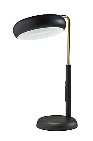Adesso Lawson LED Table Lamp With Smart Switch, 20”H, Black