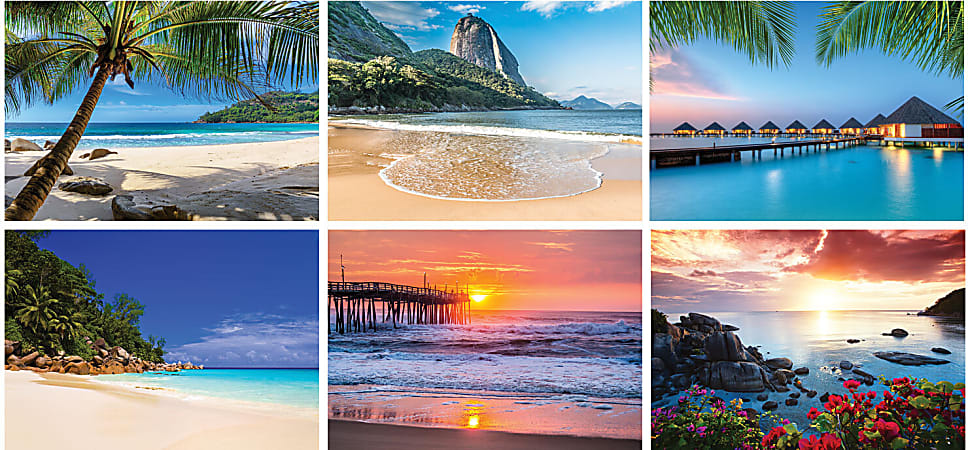 Beaches Stapled Wall Calendar Office Depot