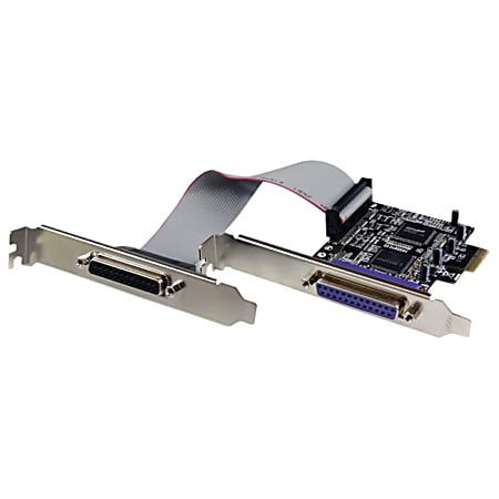 StarTech.com 2 Port PCI Express / PCI-e Parallel Adapter Card - IEEE 1284 with Low Profile Bracket - 2 x 25-pin DB-25 Female IEEE 1284 Parallel PCI Express x1 - 1 Pack