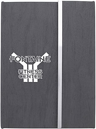 Woodgrain Padfolio w/ Notes & Flags