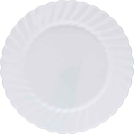 Classicware WNA Comet Heavyweight Plastic White Plates - 9" Diameter Plate - Polystyrene, Plastic - Disposable - White - 180 Piece(s) / Carton