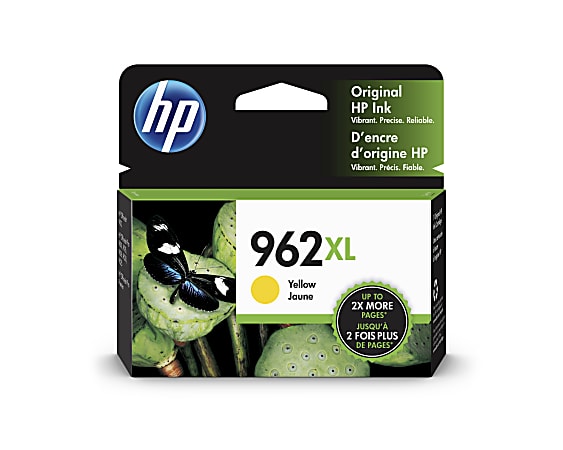 HP 962XL Yellow High-Yield Ink Cartridge, 3JA02AN