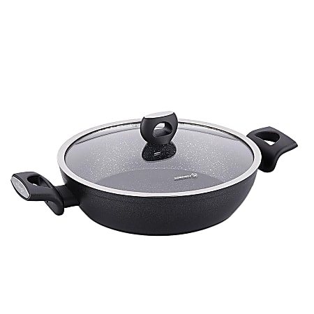 Korkmaz Nora 2-Piece Aluminum Nonstick Casserole Dish With Lid, 3L, Black, 995120735M