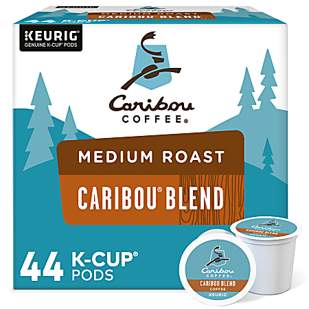 Caribou Coffee Caribou Blend Keurig® Single-Serve K-Cup® Pods, Medium Roast, Case of 44 K-Cup® Pods