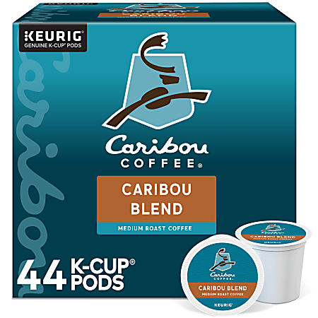 Caribou Coffee Caribou Blend Keurig® Single-Serve K-Cup® Pods, Medium Roast, Case of 44 K-Cup® Pods