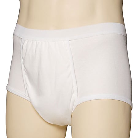 Light & Dry One-Piece Protection For Daytime Bladder Control Briefs For Men, Medium, 34"-36", Pack Of 1