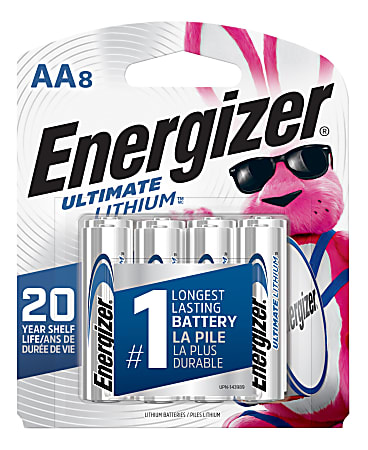 Energizer® Photo Ultimate AA Lithium Batteries, Pack Of