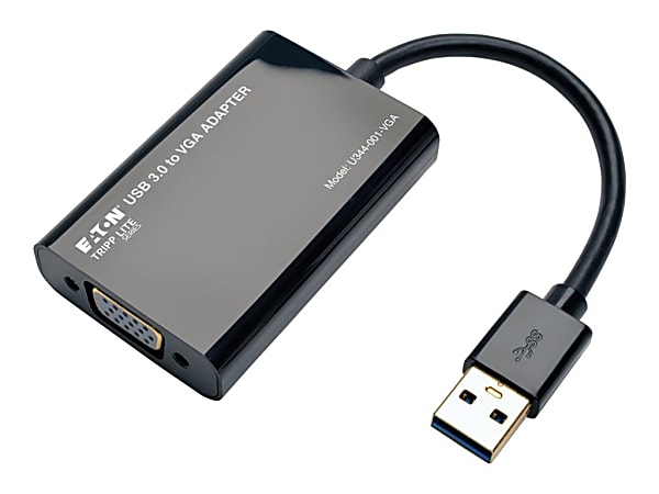 Tripp Lite USB 3.0 to VGA Adapter SuperSpeed 512MB SDRAM 2048 x 1152 1080p - External video adapter - DisplayLink DL-3100 - 512 MB DDR2 - USB 3.0 - VGA