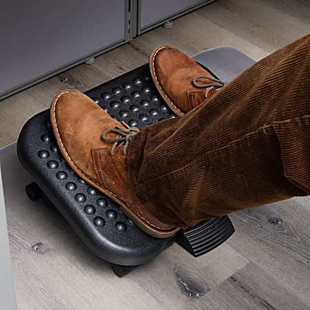 Ergonomic Footrest Leather Accessory to Any Desk. Under Desk Foot