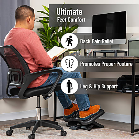 Foot Rest Under Desk Adjustable Height Office Ergonomic Portable Comfort US