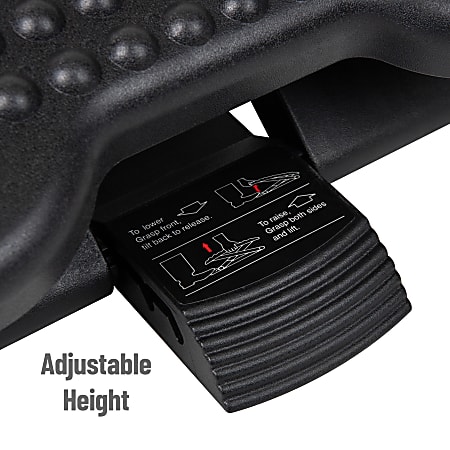 Mind Reader FTREST-BLK Adjustable Foot Rest Black for sale online 