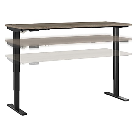 FlexiSpot E7 Electric 72 W Height Adjustable Standing Desk BambooSilver -  Office Depot