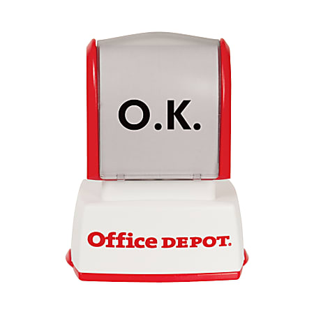 Custom Office Depot Brand Pre Inked Stamp 12 x 1 116 Impression - Office Depot