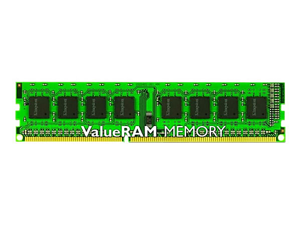 Kingston ValueRAM - DDR3 - module - 4 GB - DIMM 240-pin - 1600 MHz / PC3-12800 - CL11 - 1.5 V - unbuffered - non-ECC