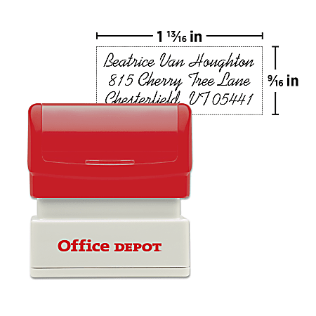 Custom Pre-Inked Company or Business Name Stamp With 2 Lines