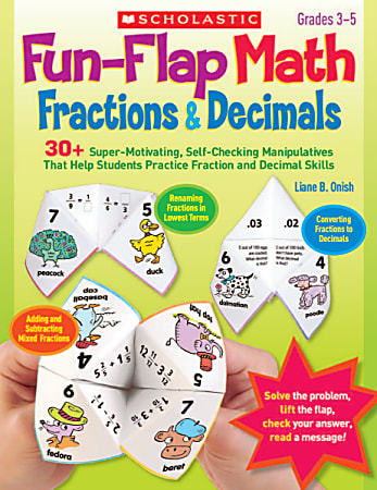Scholastic Fun-Flap Math: Fractions & Decimals