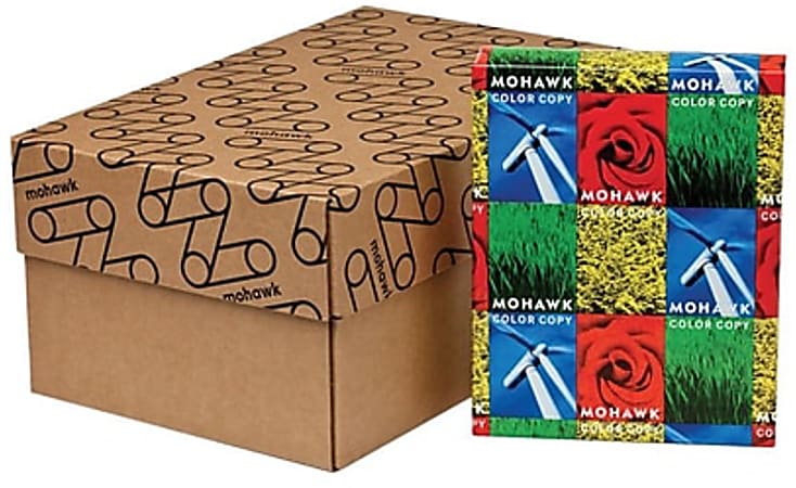 Mohawk Color Multi-Use Printer & Copy Paper, 8 Reams, Bright White, Letter (8.5" x 11"), 4000 Sheets Per Case, 32 Lb, 98 Brightness