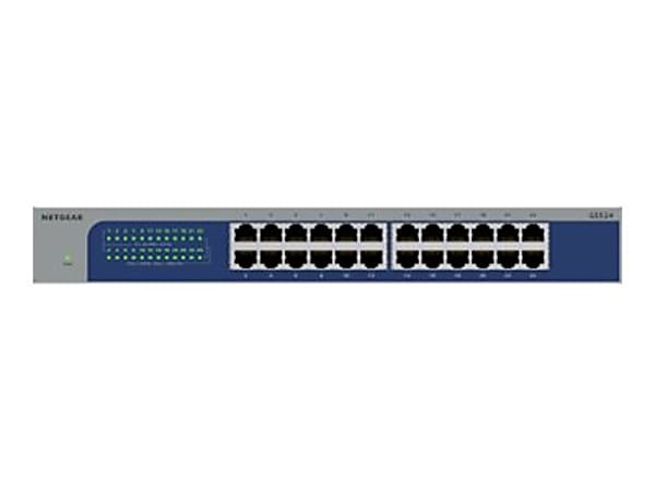 Netgear 24-Port Gigabit Ethernet Switches - 24 Ports - Gigabit Ethernet - 10/100/1000Base-T - 2 Layer Supported - GS524300NAS