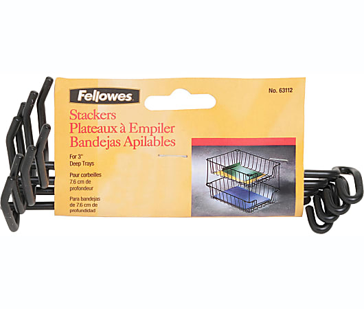 Fellowes Wire Stacker Set for 3" Trays - 4 / Set