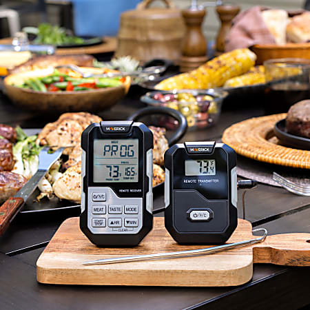 Maverick Long Range Wireless Remote Cooking Thermometer Single Probe ...