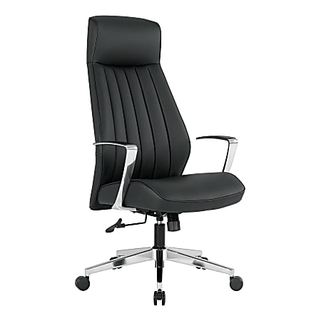 Office Star™ Dillion Ergonomic Antimicrobial Fabric High-Back Office Chair, Black