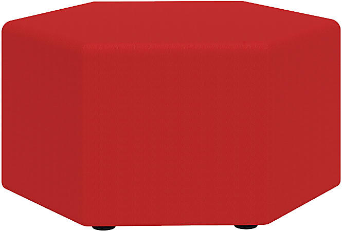 Safco® Learn Vinyl Floor Seat, Hexagon, Red