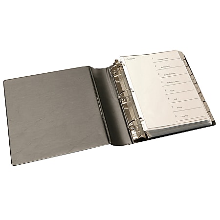 Samsill® Angle-D Ring Binder, 2" Rings, Black